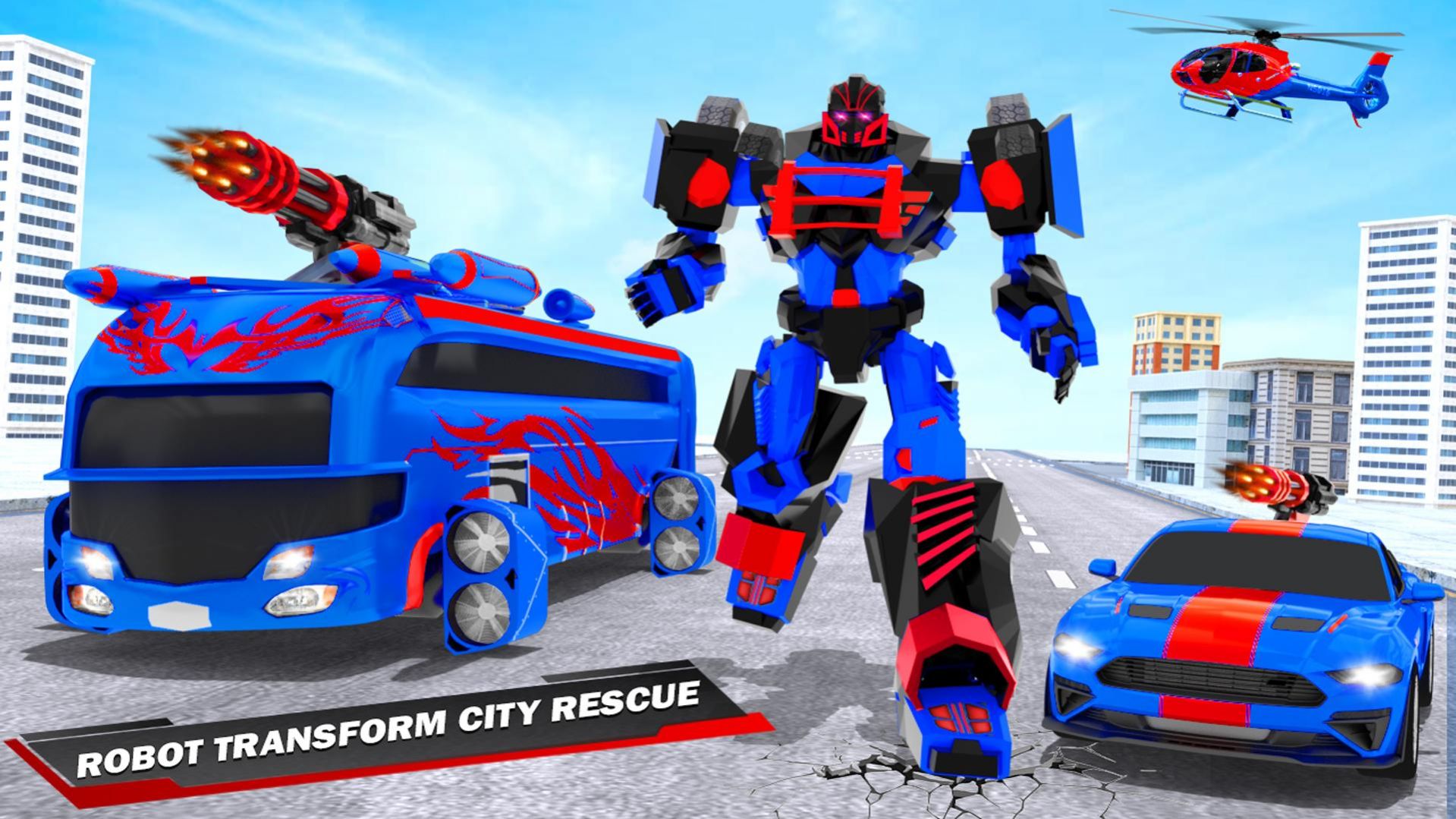 飞行巴士机甲战士游戏安卓版图片1