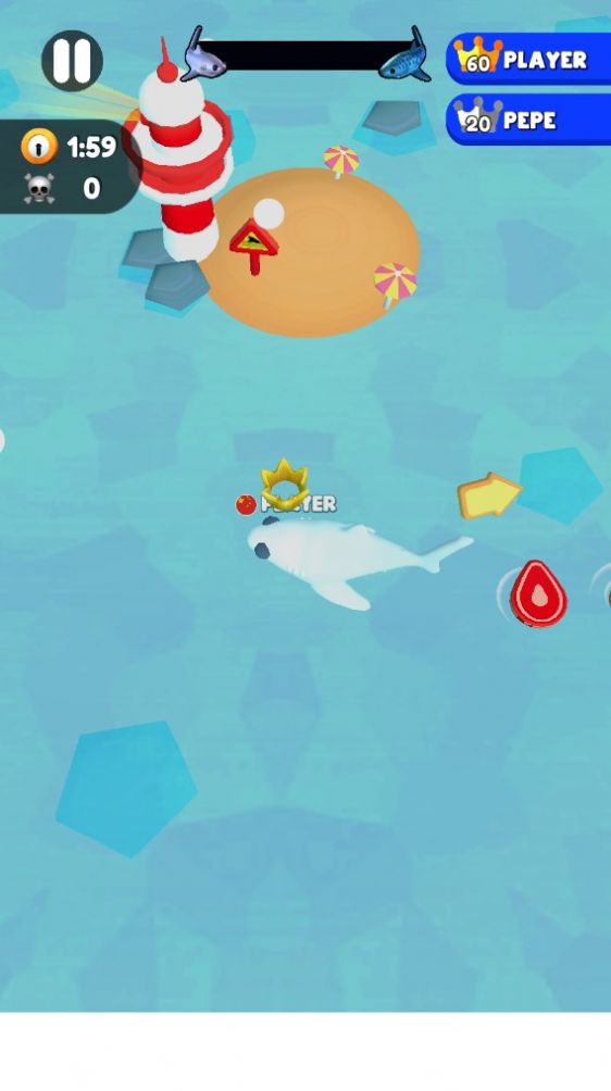 愤怒的鲨鱼IO游戏安卓版（Angry Shark.IO） v0.2图1