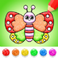 蝴蝶着色闪光游戏安卓版（Butterfly Coloring Glitter） v1.1